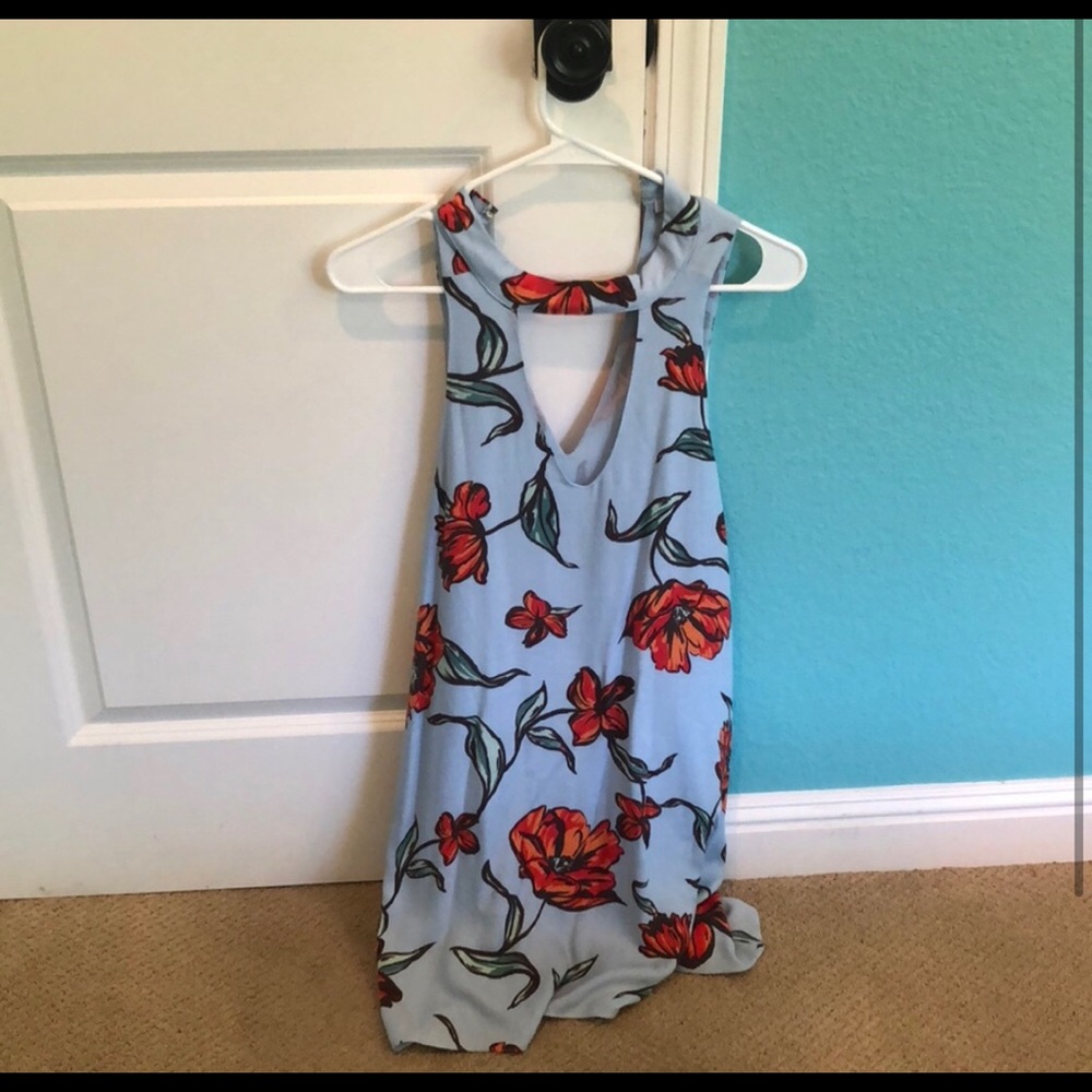 Vici Floral High Neck Dress